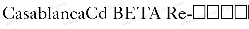 CasablancaCd BETA Re字体转换